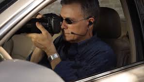 an investigator spying
